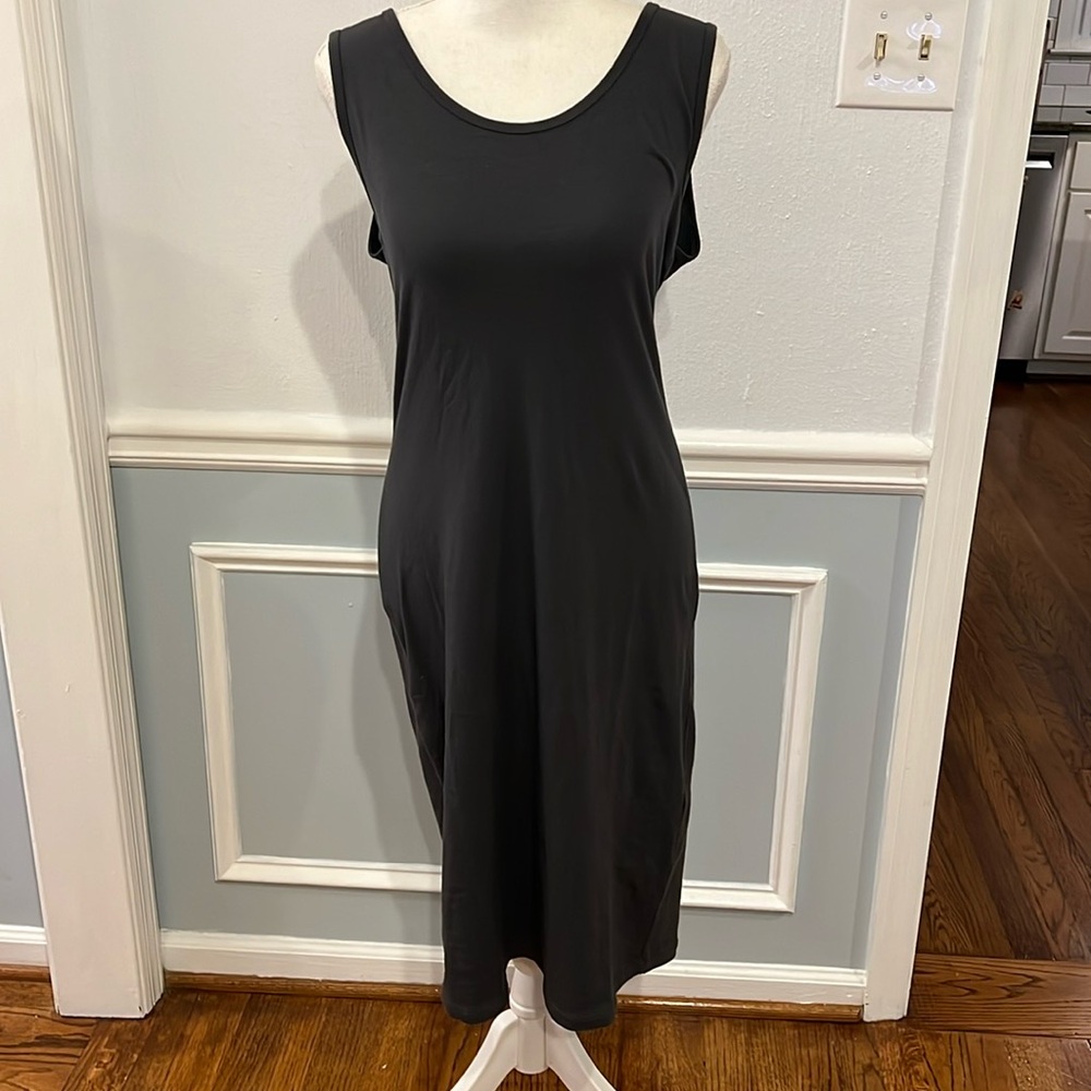 LIKE NEW DARK GREY BODYCON DRESS - SIZE XL